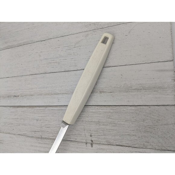 Ekco Chromium Plated Slotted Serving Spoon 12" Cream Floral - Picture 6 of 7